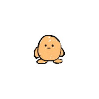 IamPota adorable vegan friend character Sticker