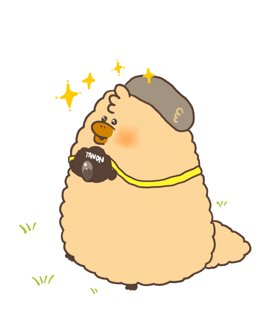 Sam Beige Sticker