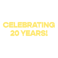 20Th Celebrating 20 Years Sticker by Milestone Church