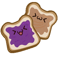 Peanut Butter Jelly Sticker by Egirl Peach