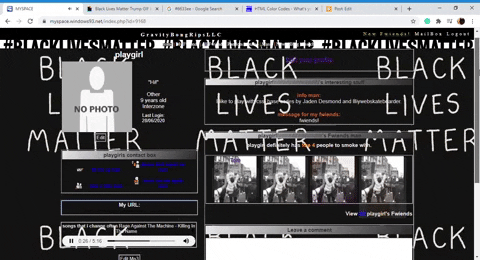 TieDyeChica210 giphygifmaker blm black lives matter myspace GIF