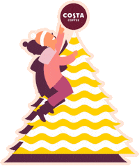 Happy Fun Sticker by Costa Coffee Malaysia