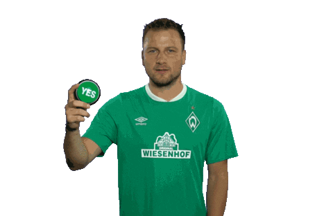 Philipp Bargfrede Yes Sticker by SV Werder Bremen