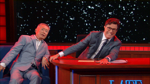excited star trek GIF by The Late Show With Stephen Colbert