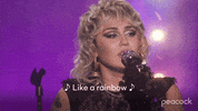 Miley Cyrus Rainbow GIF by PeacockTV