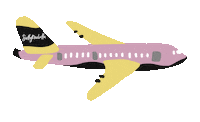 Travel Flying Sticker by Sally Trubella Travels