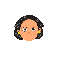 girl wink Sticker by ayangcempaka