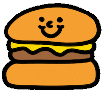 Happy American Food Sticker
