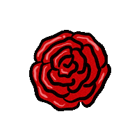 catarina_zip red rose rosa passion Sticker