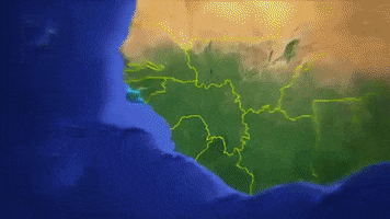 guinea west africa map GIF by UVic Campus Life