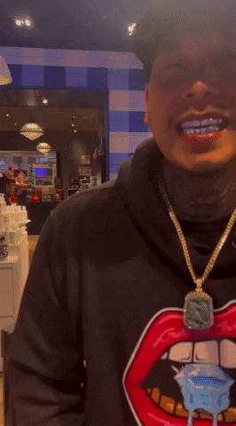 Laser Eyes Gold Teeth GIF by Cirokstarr