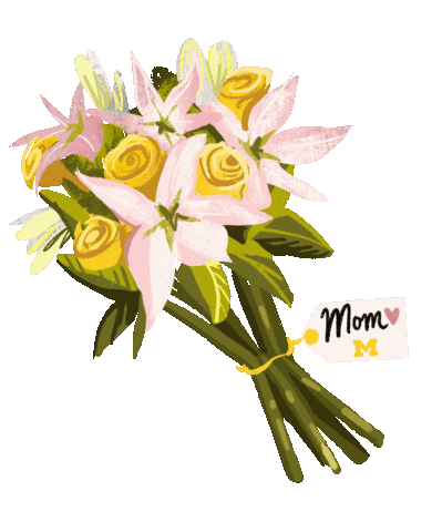 Mothers Day Flowers Sticker by University of Michigan