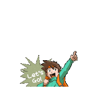 Happy Lets Go Sticker by imagery creative - ImersifKu
