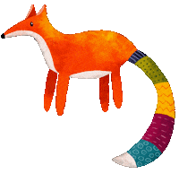 Fox Liska Sticker by by Terez K.