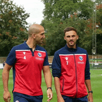 Laugh Hello GIF by Dorking Wanderers Football Club