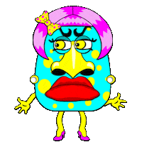 electric crazyland delete Sticker by Grande Dame