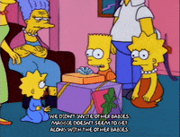 homer simpson party GIF