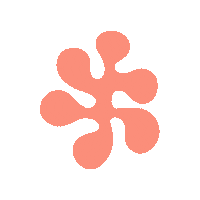 niu-and-you flower organic shape blob Sticker