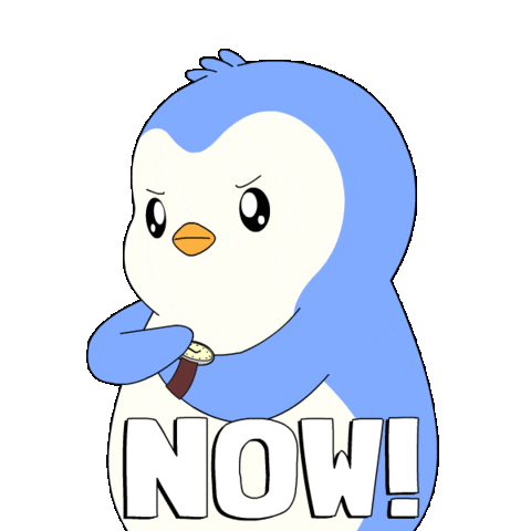 Lets Go Sticker by Pudgy Penguins