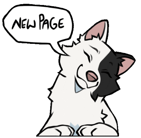 Dog New Page Sticker