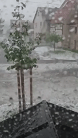 Floods Hit German Town After Downpour of Hail