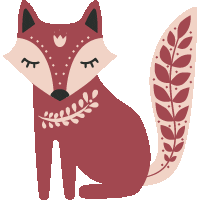 Christmas Fox Sticker by MarieClaireHun