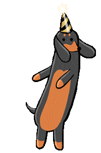 New Year Dancing Sticker by Stefanie Shank