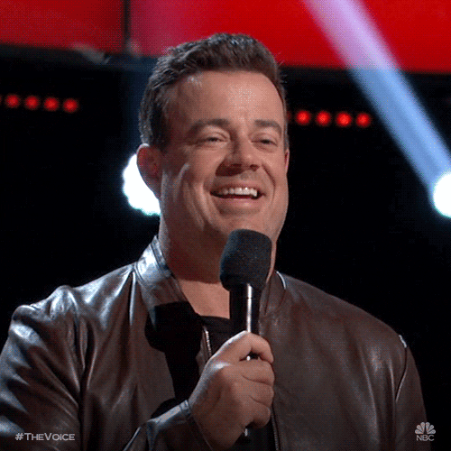 nbcthevoice giphyupload laugh smiling thevoice GIF