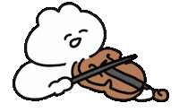 Violin Sticker by おめがちゃん