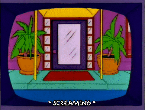 Screaming Season 3 GIF by The Simpsons