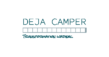 dejacamper loading transformation conversion van conversion Sticker