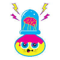 Loop Brain Sticker by Sloomoo Institute