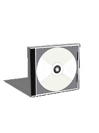 klypi dj cd compact disk spinning cd Sticker
