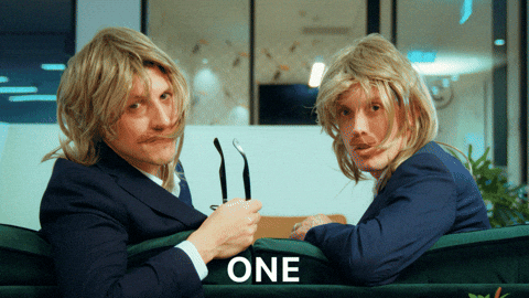 AmplifyProcurement giphyupload wait mullet one second GIF