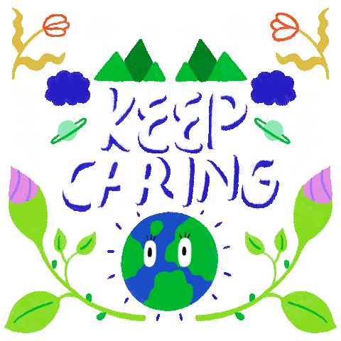 Go Green Climate Change Sticker by INTO ACTION