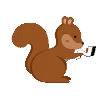 Autumn Squirrel Sticker by Hyundai N Worldwide