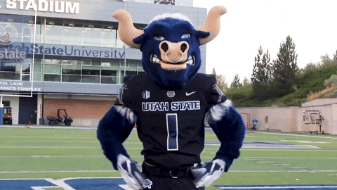 Big Blue Applause GIF by Utah State University