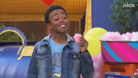 cotton candy eating GIF by Nickelodeon
