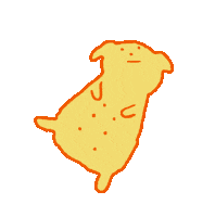 buttmvnch dog dancing puppy lazy Sticker