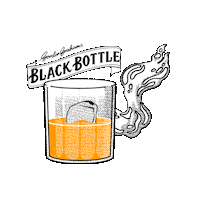BlackBottleTW party cheers weekend bar Sticker