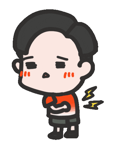 Backpain Sticker by yomoyeah