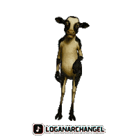 La Vaca Happy Dance Sticker