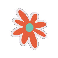 Flower Sticker by LesHallesDeLaJonction
