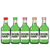 lotteliquorsoonhariusa soju lotte soonhari soju cocktail Sticker