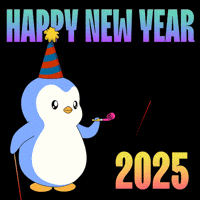 Happy New Year Celebration GIF by Pudgy Penguins