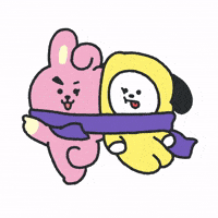Style Scarf GIF by BT21