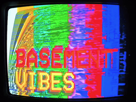 basementvibes giphyupload tv logo glitch GIF