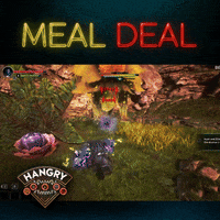 HANGRYGAME game rpg lunch hotdog GIF