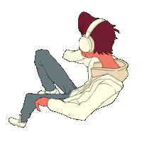 iamsagun music sad walking depressed Sticker