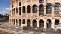 Near-Deserted Colosseum Seen in Rome Amid Coronavirus Lockdown